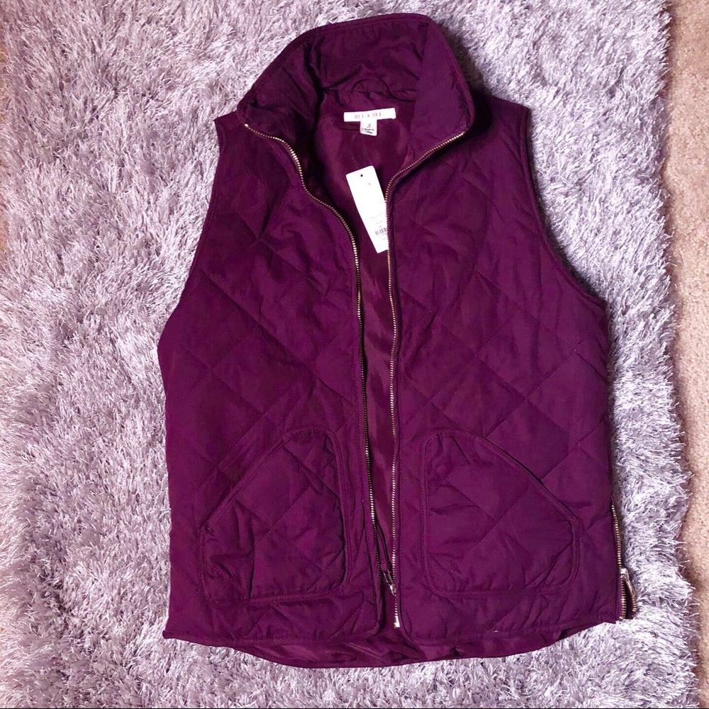 NWT Francesca’s Purple Vest 🩷